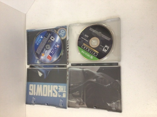 Lot of 2 Video Game Steelbooks, Hitman The First Complete Season for Xbox One, and MLB The Big Show 16 MVP Edition for PS4, Appears New - Lot 168