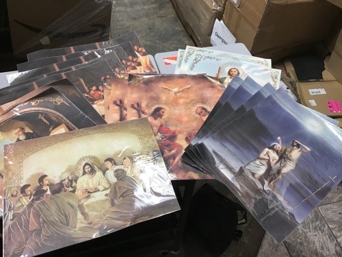 Lot of (18) Various Religious Prints, 16" x 20" - Appear New  - Lot 1127