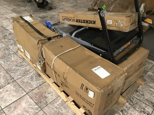 Pallet of Gym Equipment and Trampolines - Unknown Conditions - Lot 1129