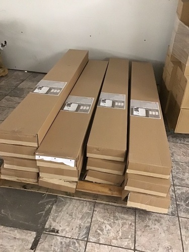 Lot of (13) Kimberly Bay Solid Pine Unfinished Barn Door Kits, 30" x 83.5" - Appear New - Lot 58
