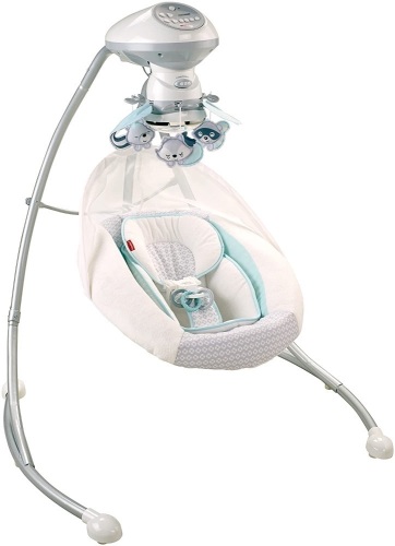 Fisher Price Moonlight Meadow Deluxe Cradle & Swing - E-Comm Return, Appears New  - Lot 857
