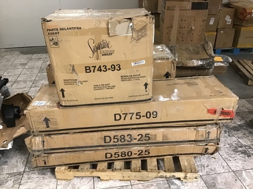 Pallet of Various Pieces of Ashley Furniture - Unknown Conditions - Lot 1139