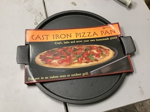 Pizzacraft 14" Cast Iron Pizza Pan for Oven or Grill - Appears New  - Lot 877