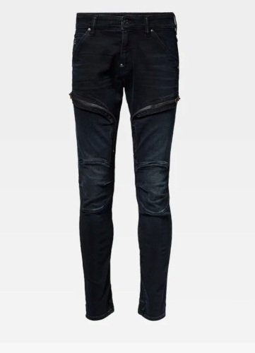 RAW AIR DEFENCE ZIP SKINNY JEANS, Mens W28 L34, New with Tags - Lot 406