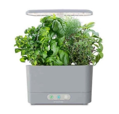 AeroGarden Harvest with Gourmet Herb Seed Pod Kit - Cool Grey, Appears New, Untested - Lot 418