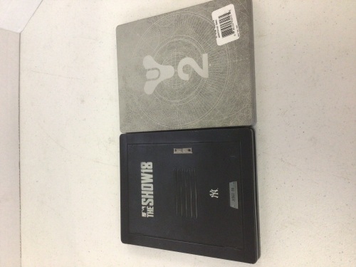 Lot of 2 PS4 Steelbook Games, MLB The Show 18, and Destiny 2, Appears New - Lot 420