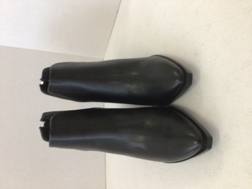 Steve Madden Alyse Black Leather Booties, Ladies Size 8, Appears New - Lot 439