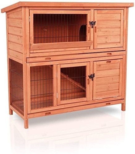 Lazy Buddy Wooden Rabbit Hutch with Waterproof Roof - E-Comm Return, Unknown Condition - Lot 1014