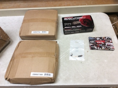 Lot of Rotors and Power Stop Z23-1342 Evolution Sport Carbon Fiber Infused Ceramic Brake Pads - Appear New  - Lot 1017