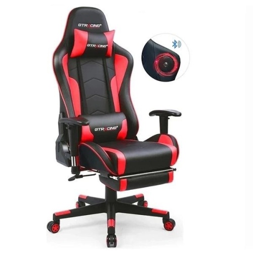 GTRacing GT890MF Gaming Chair with Bluetooth Speakers - Appears New  - Lot 82