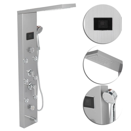 Stainless Steel LED Rain Shower Panel - Appears New - Lot 134