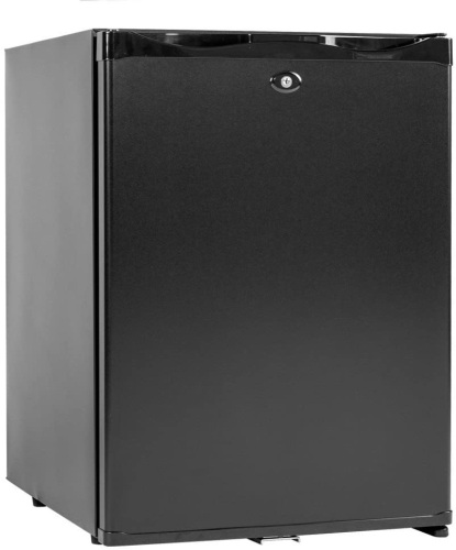 Smad Mini Fridge with Lock, 12V/110V, 1.0 Cubic Feet, Black - Appears New   - Lot 71