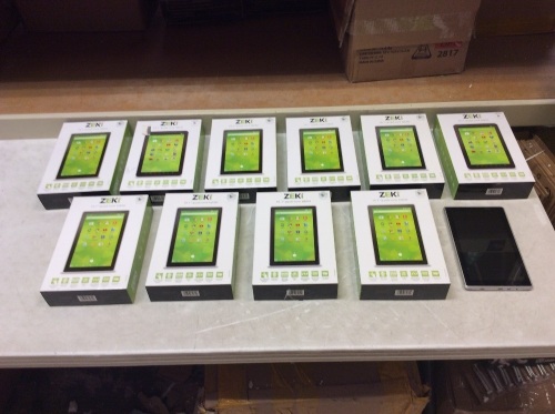 Lot of (11) Zeki 10.1" Quad Core 8gb Android Tablets - E-Comm Returns, Unknown Condition, Untested - Lot 77