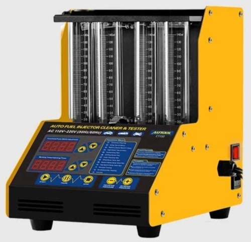 AUTOOL Mini CT-150 Automotive 4 Cylinder Ultrasonic Wave Injector Cleaner and Tester with Motorcycle Adapters - Appears New  - Lot 80