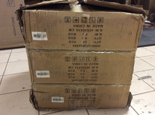 Lot of (3) Cases of Clear Plastic Stackable Shoe Storage Boxes, 24 Pack - Appear New - Lot 605