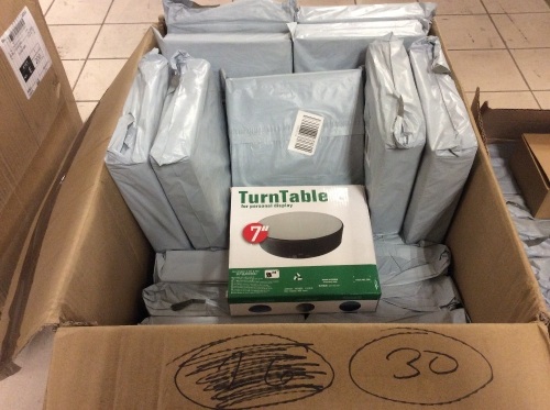 Lot of (30) 7" Display Turn Table - New - Lot 758