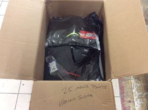Lot of (25) Pairs of Men's Pants, Various Sizes - New - Lot 870