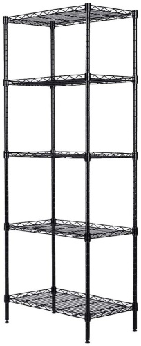 Goten 5-Tier Heavy Duty Carbon Steel Shelving Unit 21.25" x 11.42" x 59.06" - Appears New  - Lot 896