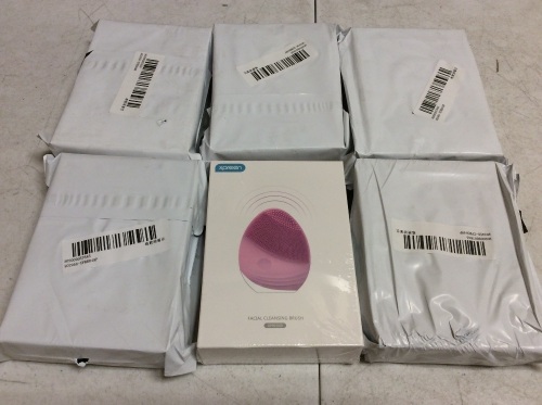 Lot of (6) Xpreen Silicone Facial Cleansing and Massager Brush, USB Rechargeable - New  - Lot 636