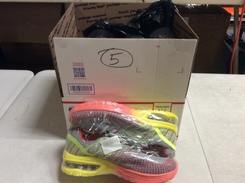 Lot of (5) Pairs Grey/Multicolor Shoes - Appear New  - Lot 759