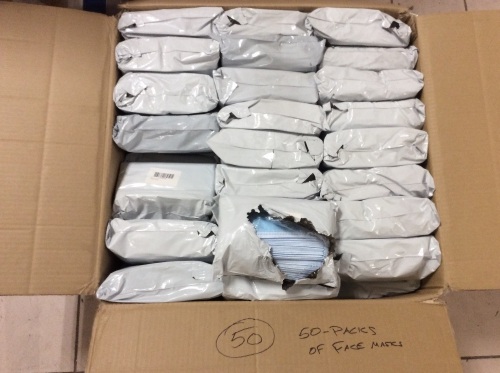 Lot of (50) 50-Packs of Face Masks - New  - Lot 267