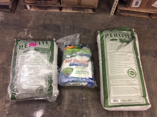(2) Bags of Perlite & (1) Turf Builder - Bags Have Holes in Them - Lot 316