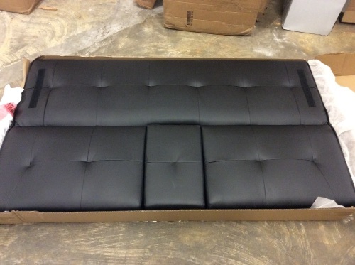 Black Futon - Appears New, Unknown if Complete  - Lot 340
