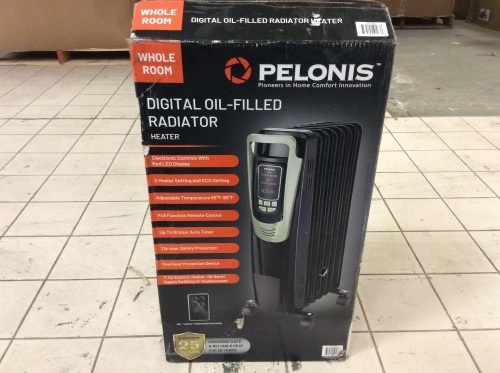 Pelonis Digital Oil-Filled Radiator - Appears New, Untested - Lot 260a