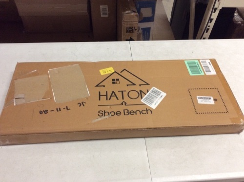 Haton Shoe Storage Bench - Appears New with Cosmetic Damage - Lot 381