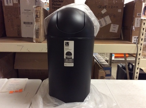 Umbra Grand Swing Top Large Capacity 10 Gallon Kitchen Trash Can - Appears New   - Lot 263