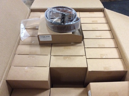 Lot of Approx (65) Men's Leather Belts, Dark Brown/Cognac - Appear New  - Lot 284
