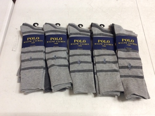 Lot of (5) Polo Ralph Lauren Socks, 3 Pair - New - Lot 287