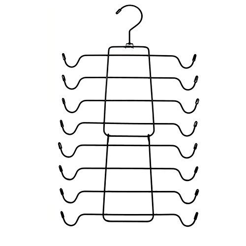 Case of (8) Niclogi Space Saving Metal Folding Hangers, Black - Appears New - Lot 1041