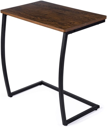 SRIWATANA Vintage C Side Table, Dark Walnut - Appears New  - Lot 1132