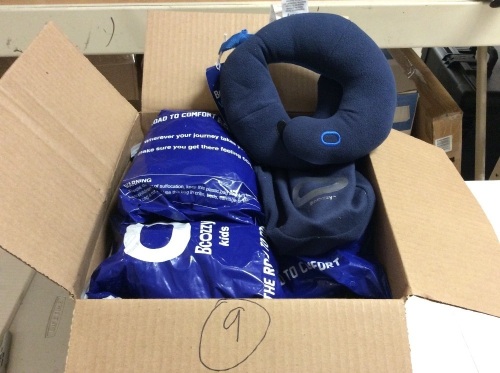 Lot of (9) BCOZZY Kids Travel Pillows - Appear New - Lot 105