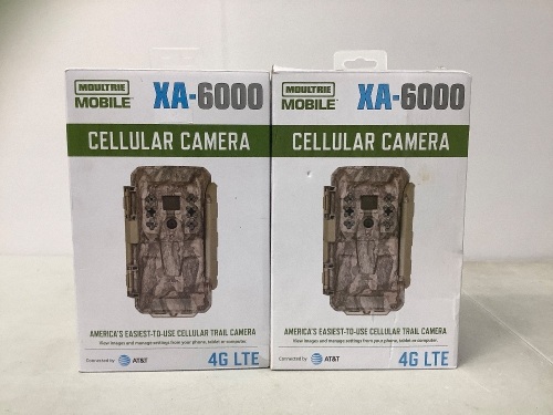 Lot of (2) Moultrie Trail Cameras, Untested, E-Commerce Return, Retail 399.98