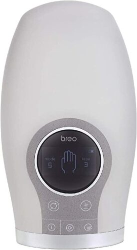 Breo WOWOS Hand Massager with Heating Function, Air Pressure, APP Control, Cordless, Deep Tissue Massage for Finger Numbness, Palm Arthritis, Pain Relief - Lot 2622