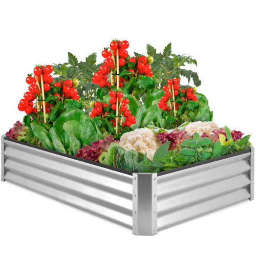 Outdoor Metal Raised Garden Bed for Vegetables, Flowers, Herbs - Lot 2642