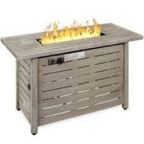 50,000 BTU Steel Propane Gas Fire Pit w/ Auto Ignition - 42in - Lot 2669