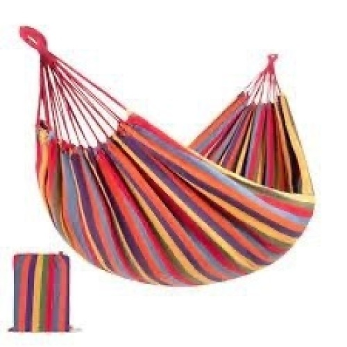 2-Person Brazilian-Style Double Hammock w/ Portable Carrying Bag2-Person Brazilian-Style Double Hammock w/ Portable Carrying Bag - Lot 2697