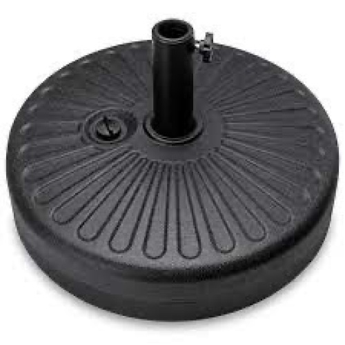 Plastic Patio Umbrella Base Pole Holder Accessory w/ Adjustable Knob - Lot 2699
