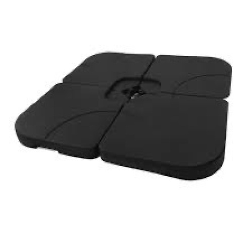 4-Piece Universal Standard Cross Patio Umbrella Base in Black - Lot 2770