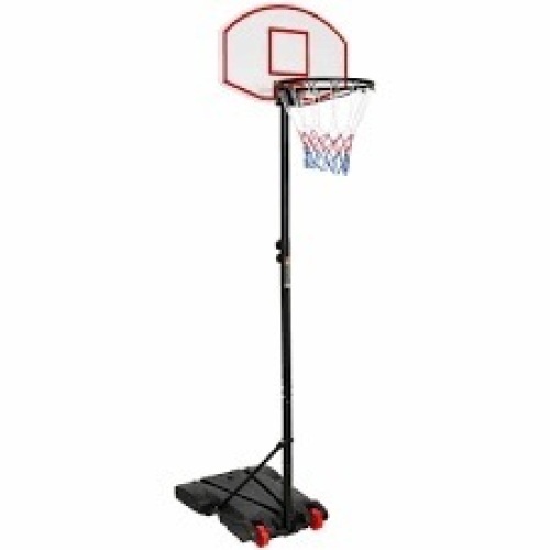 Kids Height-Adjustable Basketball Hoop, Portable Backboard System w/ Wheels - Lot 2804