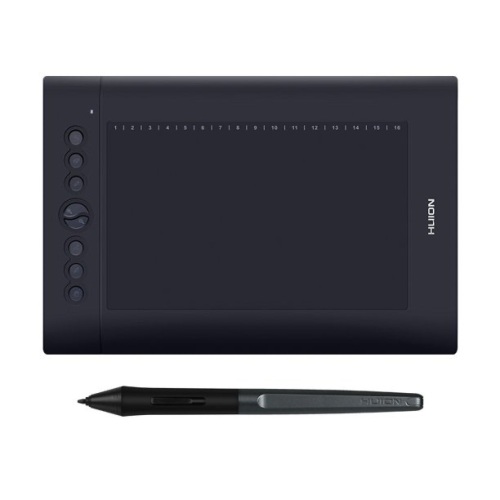 Huion H610 Pro V2 10x6.25 Inch Professional Graphics Drawing Tablet - Lot 2820