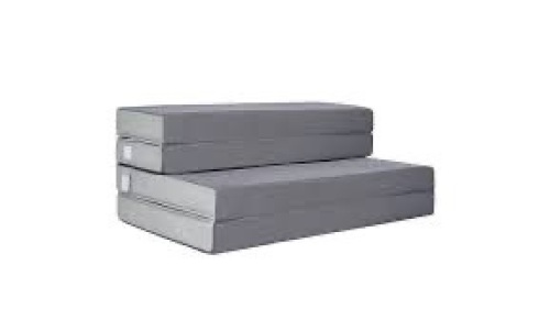 Folding Portable Mattress Topper w/ Plush Foam - 4in - Lot 2909