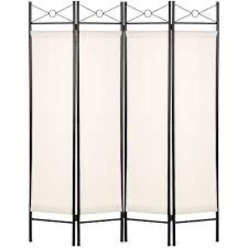 4-Panel Folding Privacy Screen Room Divider Decoration Accent, 6ft - Lot 2917