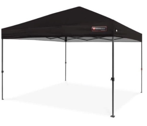 10 ft. x 10 ft. Black Pop Up Canopy  - Lot 110