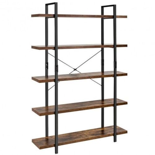 5-Tier Industrial Bookshelf  - Lot 118
