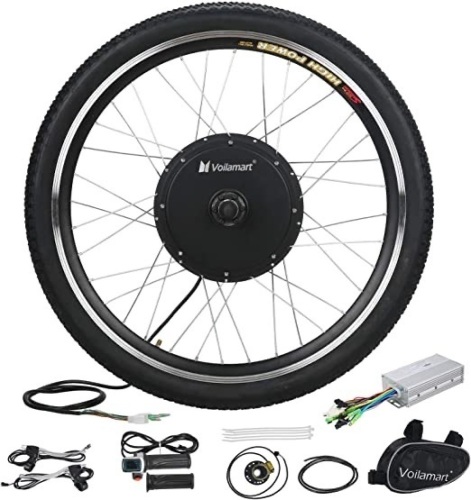 Electric Bicycle Wheel Kit 26" Front Wheel 48V 1000W E-Bike Conversion Kit - Lot 253