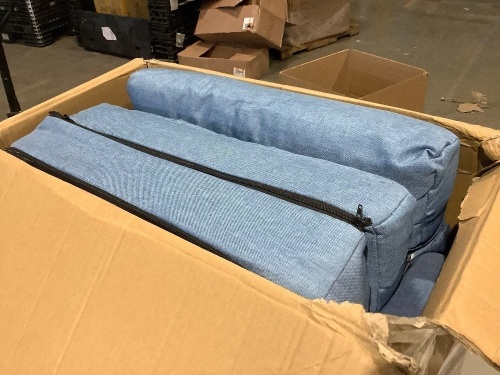 Folding Floor Massage Chair Lazy Sofa with Armrests Pillow   - Lot 431